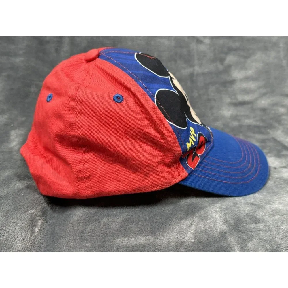 Disney Youth Kids Mickey Mouse‎ MVP 28 Baseball Cap Hat Red and Blue